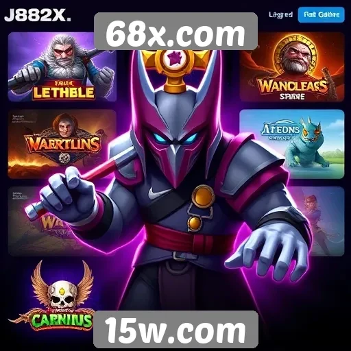 Análise da diversidade de jogos em 68x.com